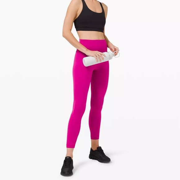 Lululemon ripened raspberry wunder train high rise 25” - Picture 2 of 7